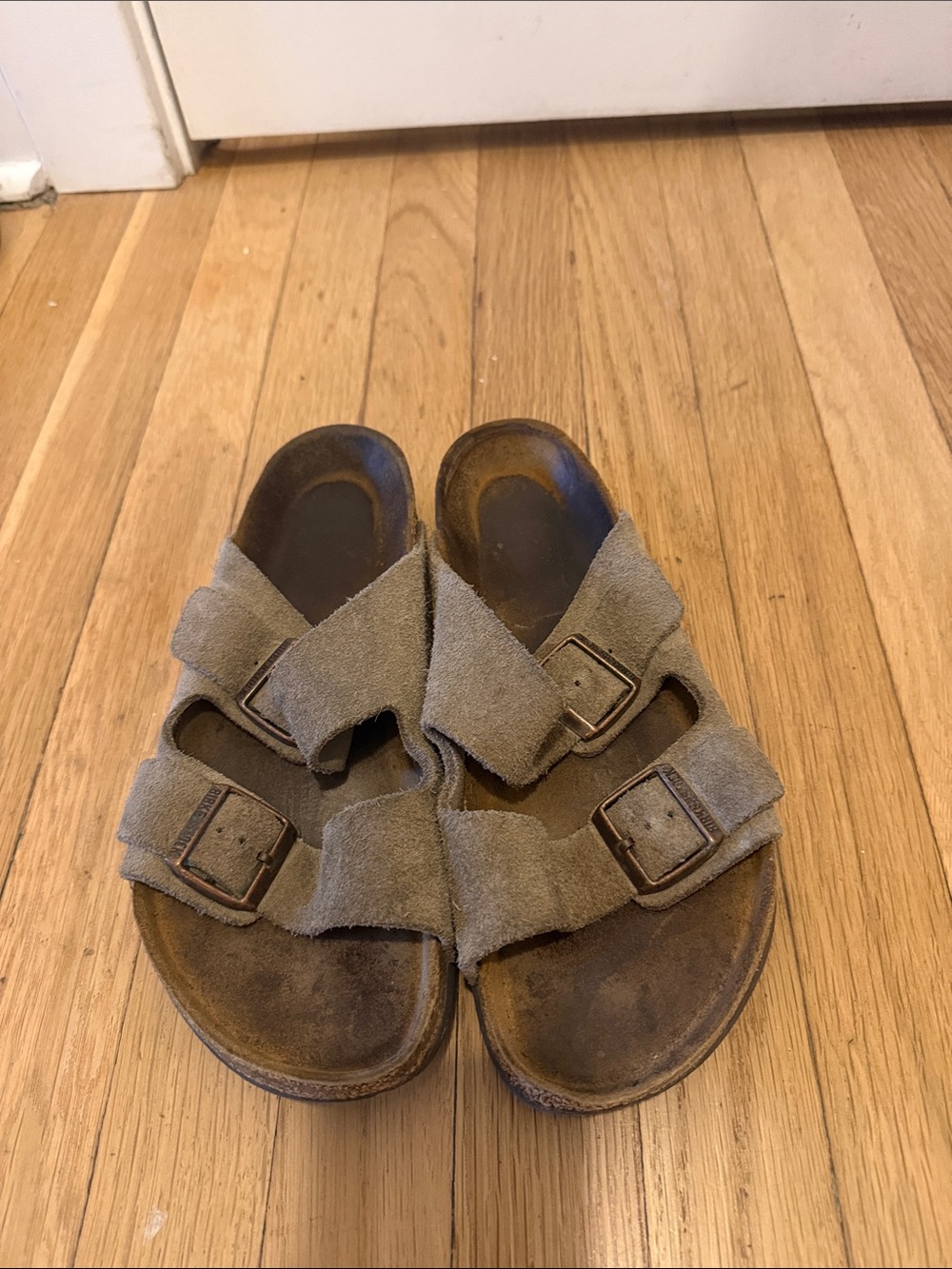 Men’s Birkenstock Arizona Slide Sandals - Taupe